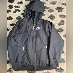 Nike full zip wind breaker - black - boy size 7